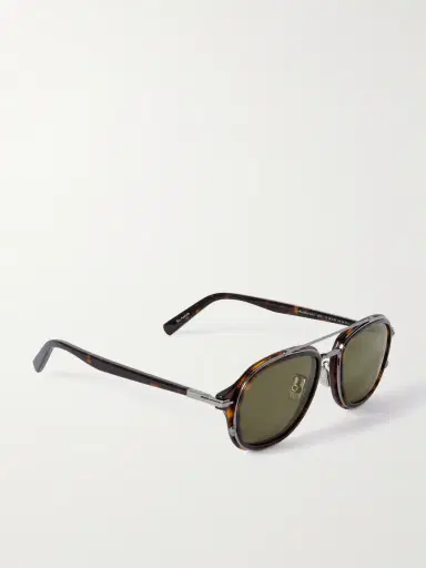 DIOR Eyewear DiorBlacksuit A4U Aviator-Style Tortoiseshell Acetate and Silver-Tone Sunglasses - Men | Thumbnail 4 DIOR Eyewear DiorBlacksuit A4U Aviator-Style Tortoiseshell Acetate and Silver-Tone Sunglasses - Men | Thumbnail 4