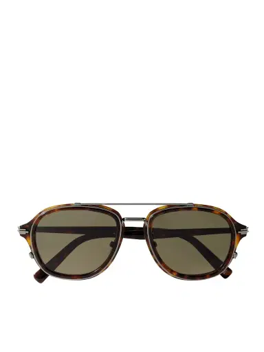 DIOR Eyewear DiorBlacksuit A4U Aviator-Style Tortoiseshell Acetate and Silver-Tone Sunglasses - Men | Thumbnail 1 DIOR Eyewear DiorBlacksuit A4U Aviator-Style Tortoiseshell Acetate and Silver-Tone Sunglasses - Men | Thumbnail 1