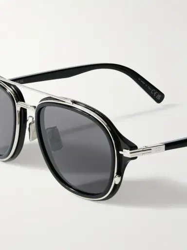 DIOR Eyewear DiorBlacksuit A4U Havana Aviator-Style Acetate and Silver-Tone Sunglasses - Men | Thumbnail 3 DIOR Eyewear DiorBlacksuit A4U Havana Aviator-Style Acetate and Silver-Tone Sunglasses - Men | Thumbnail 3
