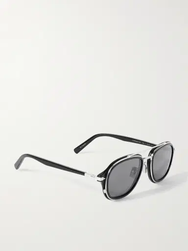 DIOR Eyewear DiorBlacksuit A4U Havana Aviator-Style Acetate and Silver-Tone Sunglasses - Men | Thumbnail 4 DIOR Eyewear DiorBlacksuit A4U Havana Aviator-Style Acetate and Silver-Tone Sunglasses - Men | Thumbnail 4
