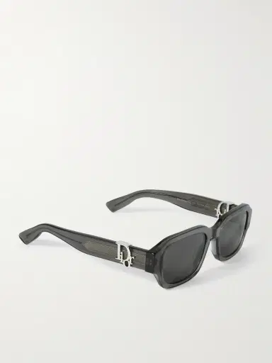 DIOR Eyewear Dior Oblique S2I Square-Frame Acetate Sunglasses - Men | Thumbnail 4