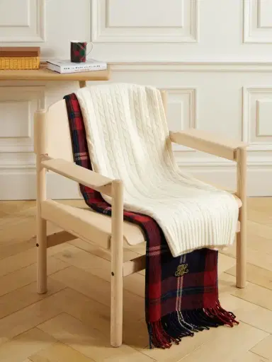 Ralph Lauren Home Cable-knit Cashmere Blanket | Thumbnail 5 Ralph Lauren Home Cable-knit Cashmere Blanket | Thumbnail 5