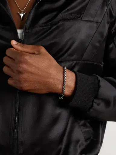 John Hardy Rhodium-Plated Box Chain Bracelet - Men | Thumbnail 2 John Hardy Rhodium-Plated Box Chain Bracelet - Men | Thumbnail 2