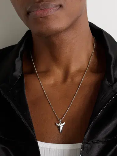 John Hardy Sterling Silver Diamond Pendant Necklace - Men | Thumbnail 2