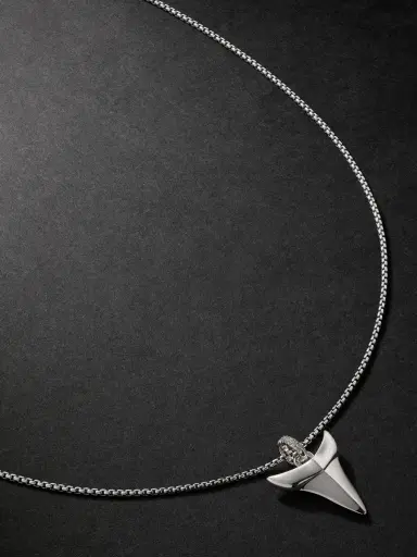 John Hardy Sterling Silver Diamond Pendant Necklace - Men | Thumbnail 1