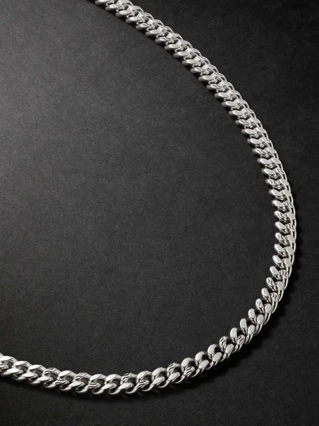 John Hardy Sterling Silver Curb Chain Necklace - Men