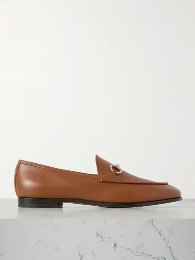 Jordaan Horsebit-detailed Leather Loafers