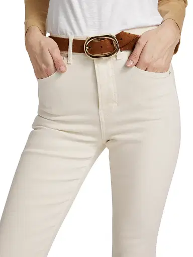 Veronica Beard Women's Carson High-Rise Flared Jeans - Ecru - Size 32 | Thumbnail 6