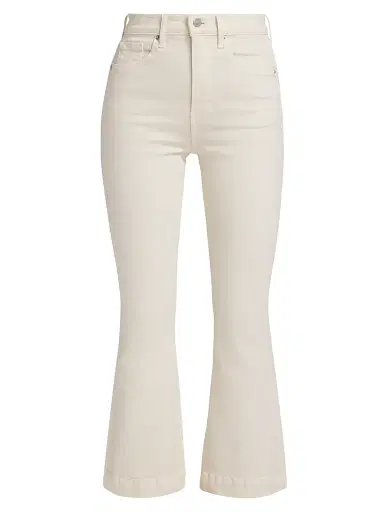 Veronica Beard Women's Carson High-Rise Flared Jeans - Ecru - Size 32 | Thumbnail 1