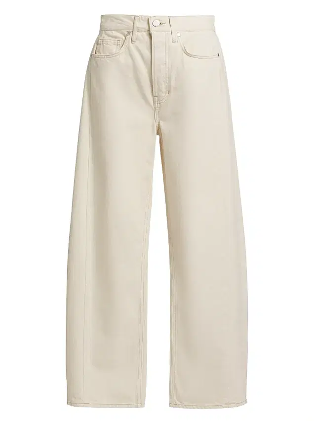 Veronica Beard Women's Ryder Saddle Jeans - Ecru