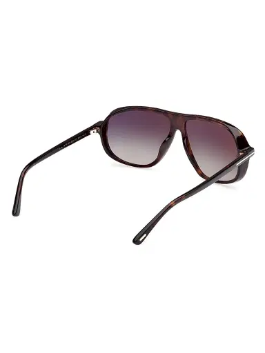 Tom Ford Men's Guillaume 61MM Aviator Sunglasses - Dark Havana Green | Thumbnail 6