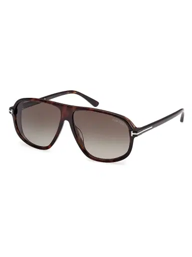 Tom Ford Men's Guillaume 61MM Aviator Sunglasses - Dark Havana Green | Thumbnail 1