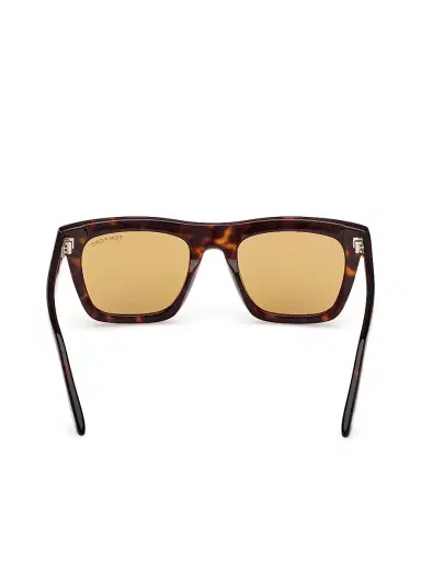Tom Ford Men's Lelio 52MM Rectangle Sunglasses - Dark Havana Yellow | Thumbnail 5