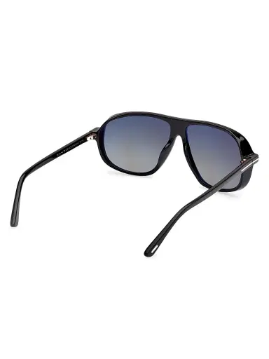 Tom Ford Men's Guillaume 61MM Aviator Sunglasses - Black | Thumbnail 6