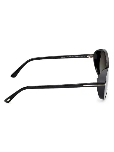 Tom Ford Men's Guillaume 61MM Aviator Sunglasses - Black | Thumbnail 7
