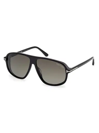 Tom Ford Men's Guillaume 61MM Aviator Sunglasses - Black | Thumbnail 1