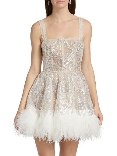 Bronx and Banco Women's Mademoiselle Beaded Minidress | Thumbnail 3 Bronx and Banco Women's Mademoiselle Beaded Minidress | Thumbnail 3