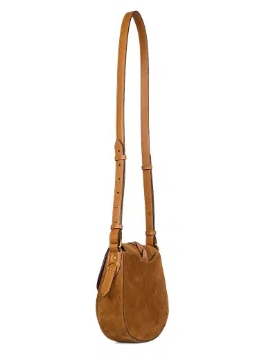Isabel Marant Women's Small Altay Suede Crossbody Bag - Cognac | Thumbnail 4