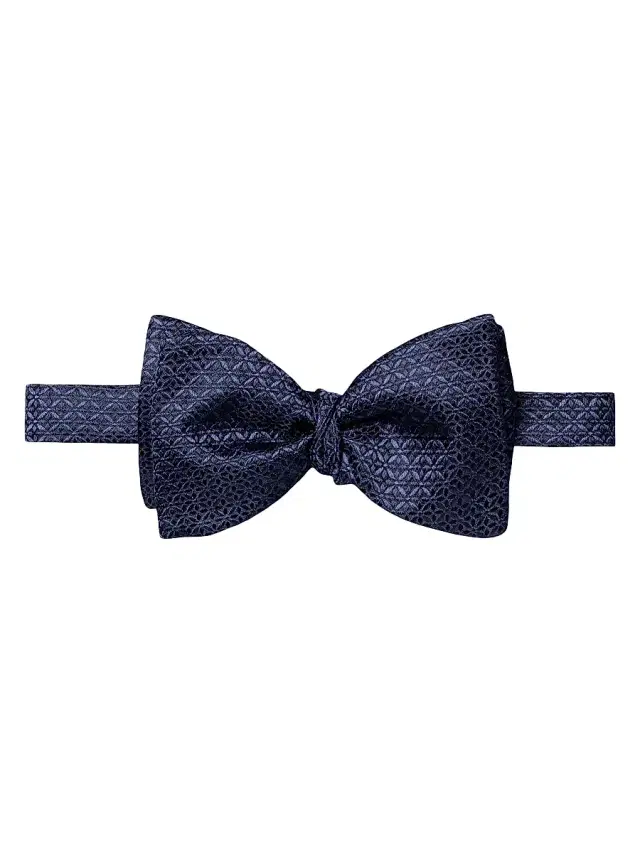 Eton Men's Geometric Silk Bow Tie - Blue