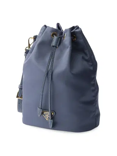 Prada Women's Re-Nylon Pouch Blue | Thumbnail 2 Prada Women's Re-Nylon Pouch Blue | Thumbnail 2