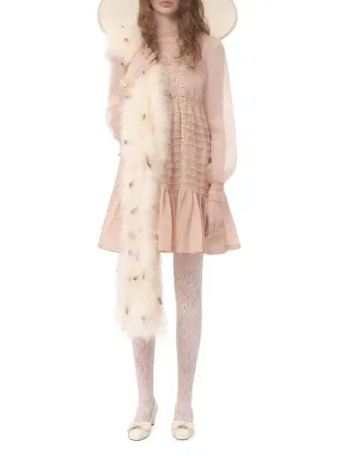 Valentino Garavani Women's Feathers Scarf | Thumbnail 3 Valentino Garavani Women's Feathers Scarf | Thumbnail 3