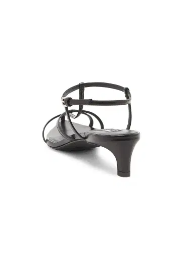 Jil Sander Women's Strappy 35MM Leather Kitten Heel Sandals - Black - Size 10.5 | Thumbnail 3