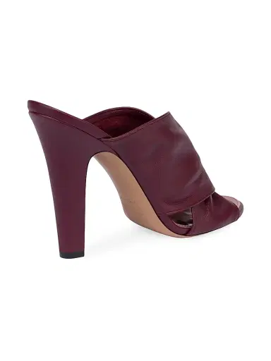 Paris Texas Women's Maria 0MM Leather Mules - Rouge Noir | Thumbnail 5