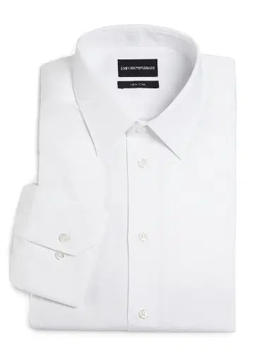 Emporio Armani Men's Cotton Button-Front Shirt | Thumbnail 1