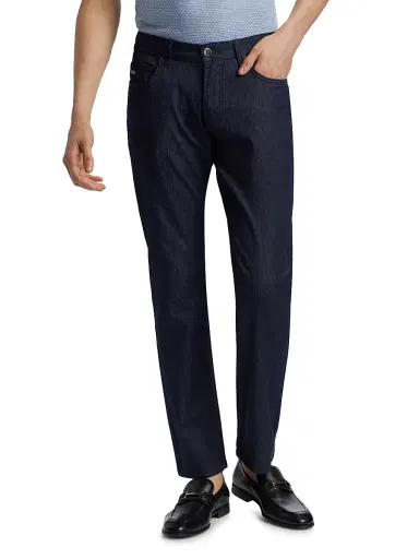 Emporio Armani Men's Stretch Cotton Jeans - Blue Denim - Size 40 | Thumbnail 3