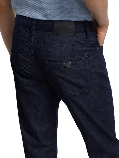 Emporio Armani Men's Stretch Cotton Jeans - Blue Denim - Size 40 | Thumbnail 6