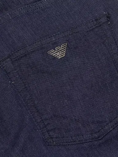 Emporio Armani Men's Stretch Cotton Jeans - Blue Denim - Size 40 | Thumbnail 7