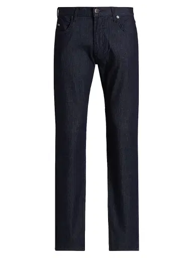 Emporio Armani Men's Stretch Cotton Jeans - Blue Denim - Size 40 | Thumbnail 1