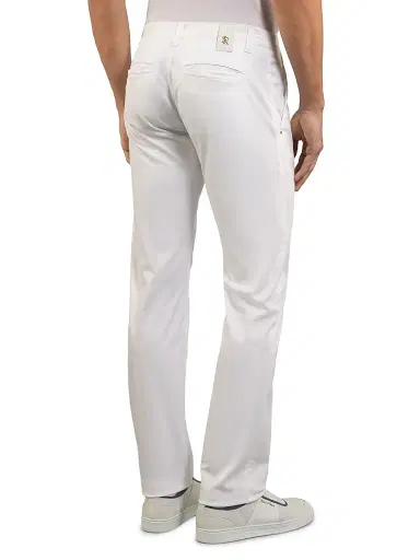 Stefano Ricci Men's Sport Trousers - White - Size 48 | Thumbnail 3