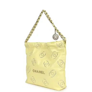 Chanel Chanel Small 22 Bag Yellow Shiny Calfskin Brushed Gold Hardware | Thumbnail 5 Chanel Chanel Small 22 Bag Yellow Shiny Calfskin Brushed Gold Hardware | Thumbnail 5