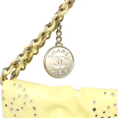 Chanel Chanel Small 22 Bag Yellow Shiny Calfskin Brushed Gold Hardware | Thumbnail 6 Chanel Chanel Small 22 Bag Yellow Shiny Calfskin Brushed Gold Hardware | Thumbnail 6