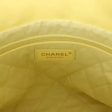 Chanel Chanel Small 22 Bag Yellow Shiny Calfskin Brushed Gold Hardware | Thumbnail 10 Chanel Chanel Small 22 Bag Yellow Shiny Calfskin Brushed Gold Hardware | Thumbnail 10