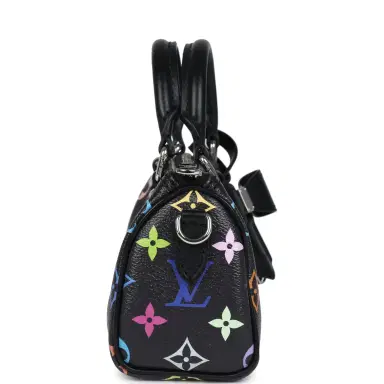 Louis Vuitton Louis Vuitton X Murakami Nano Speedy Bag Black Multicolor Monogram Gold Hardware | Thumbnail 3 Louis Vuitton Louis Vuitton X Murakami Nano Speedy Bag Black Multicolor Monogram Gold Hardware | Thumbnail 3