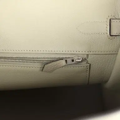 HERMÈS Pre-owned Hermes Birkin 35 Sauge Togo Palladium Hardware | Thumbnail 9 HERMÈS Pre-owned Hermes Birkin 35 Sauge Togo Palladium Hardware | Thumbnail 9