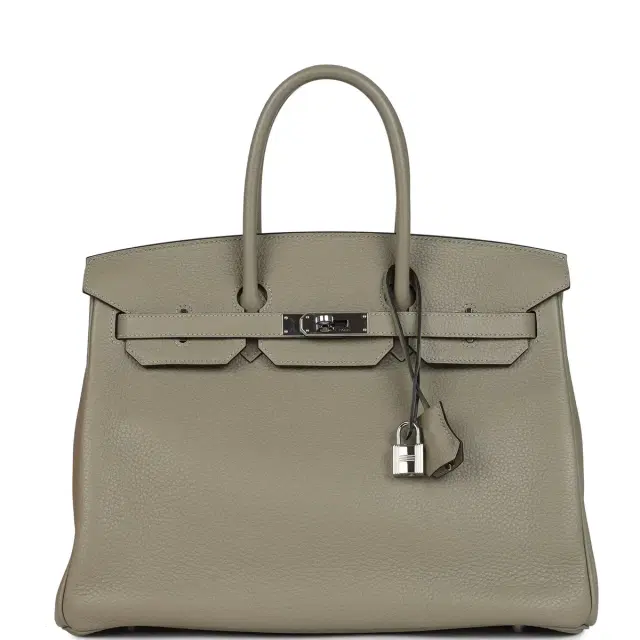 hermes Pre-owned Hermes Birkin 35 Sauge Togo Palladium Hardware