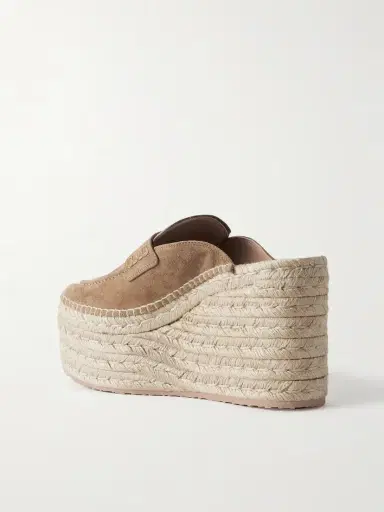 Gianvito Rossi Maxilla 105 Suede Espadrille Wedge Mules | Thumbnail 3 Gianvito Rossi Maxilla 105 Suede Espadrille Wedge Mules | Thumbnail 3