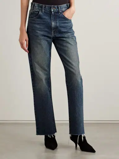 Nili Lotan Calla Distressed Mid-rise Straight-leg Jeans | Thumbnail 3
