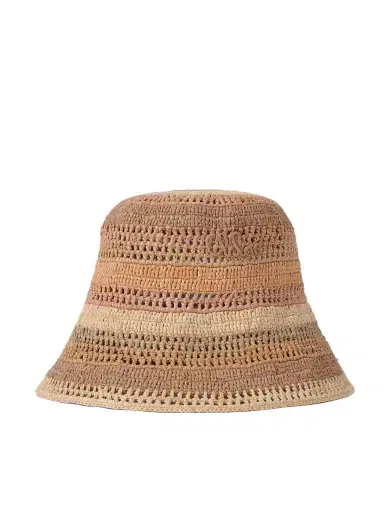 Chloé Sunset Embroidered Striped Raffia Hat | Thumbnail 1