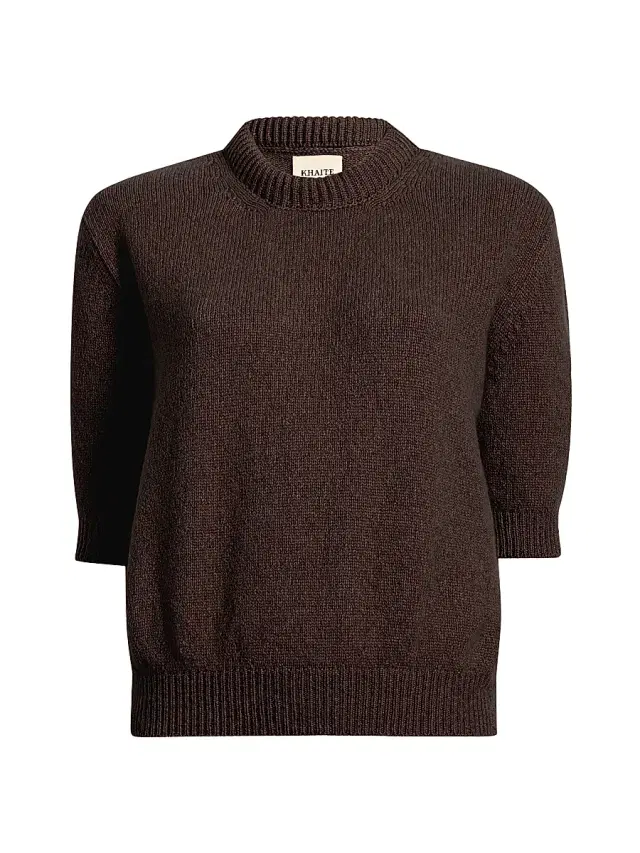 Women's Davin Cashmere Sweater - Coffee