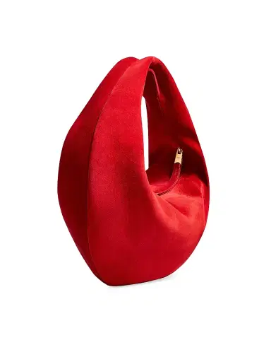 Khaite Women's Olivia Suede Hobo Bag - Dusty Pink | Thumbnail 8 Khaite Women's Olivia Suede Hobo Bag - Dusty Pink | Thumbnail 8