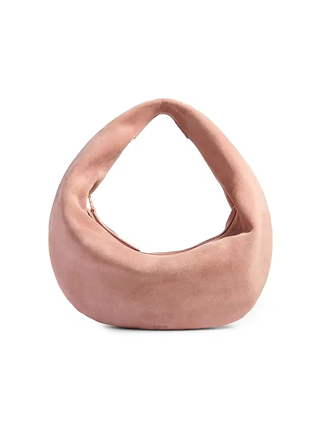 Women's Olivia Suede Hobo Bag - Dusty Pink