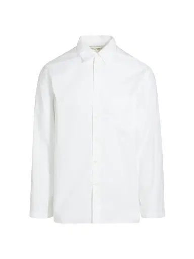 Nili Lotan Men's Caiden Cotton Poplin Button-Front Shirt - White - Size XL | Thumbnail 1 Nili Lotan Men's Caiden Cotton Poplin Button-Front Shirt - White - Size XL | Thumbnail 1