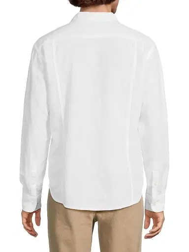 Corridor Men's Resonance Linen-Cotton Shirt - White - Size XXL | Thumbnail 5 Corridor Men's Resonance Linen-Cotton Shirt - White - Size XXL | Thumbnail 5