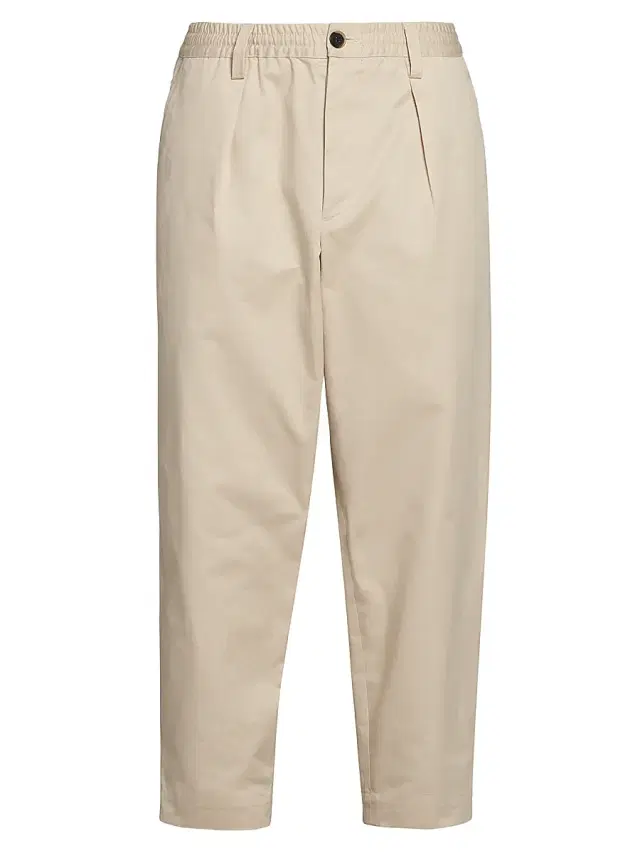 Men's Cotton Gabardine Crop Trousers -