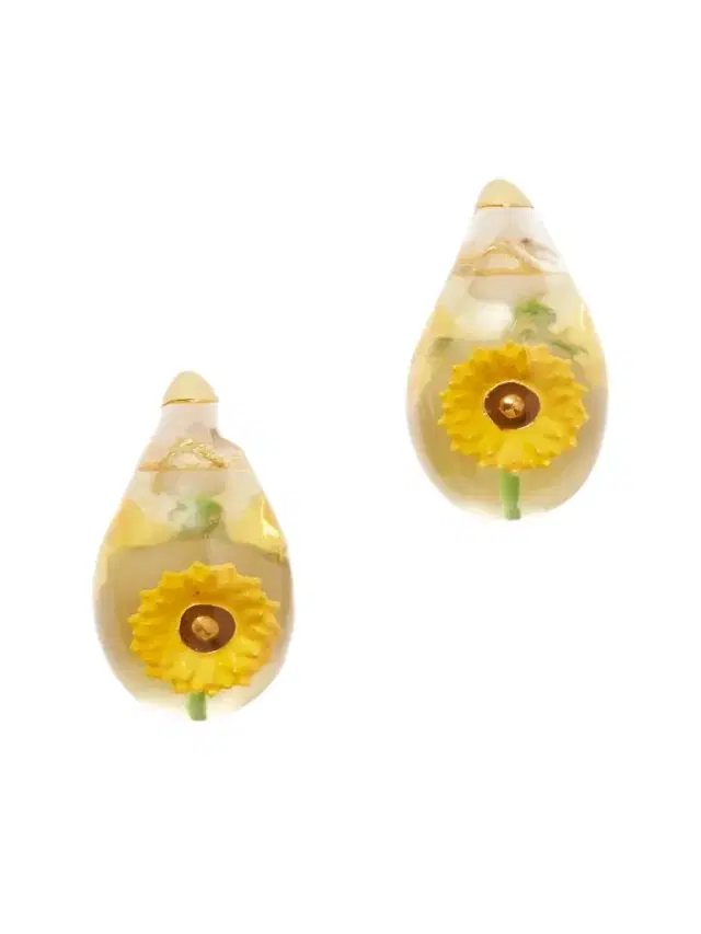 plated Resin Earrings