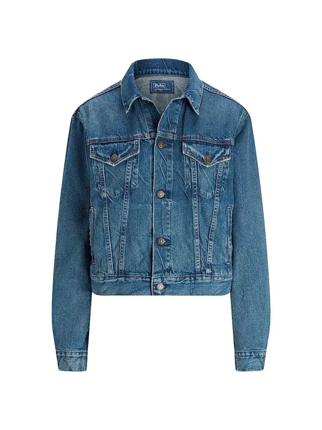 Polo Ralph Lauren Women's Relaxed Fit Denim Jacket - Meuse Wash